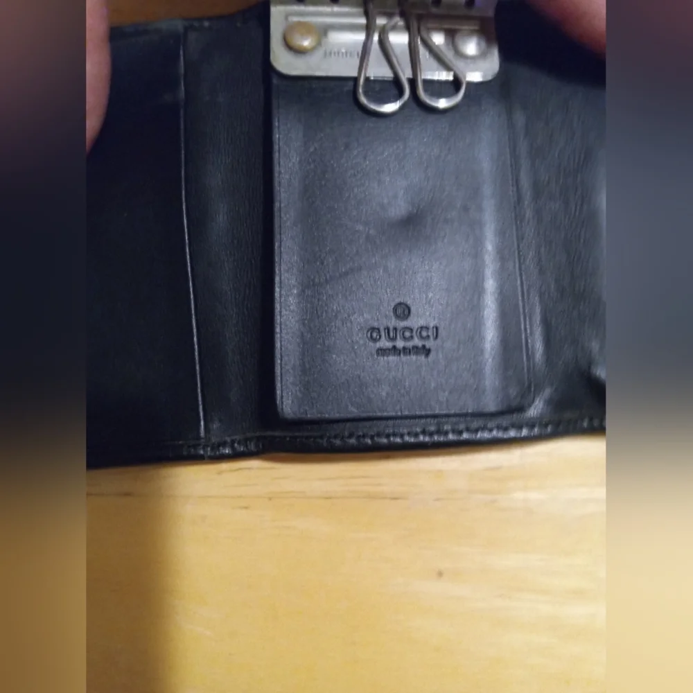 Tom Ford era Gucci Suede and Leather Key Holder